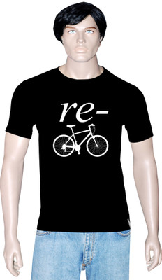 

Tshirt.in Graphic Print Men's Round Neck Black T-Shirt, Jet balck