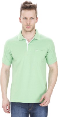 

Sparky Solid Men's Polo Neck Green T-Shirt