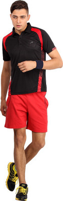 

Proline Striped Men's Polo Neck Black T-Shirt, Bk/brd