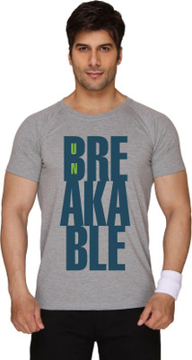 

SayItLoud Printed Men's Round Neck Grey T-Shirt