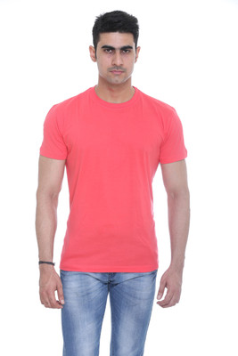 

Colors & Blends Solid Men's Round Neck Red T-Shirt, Cherry