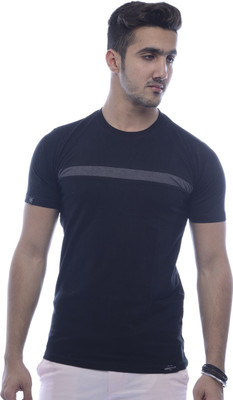 

Urban Flux Solid Men's Round Neck Black T-Shirt