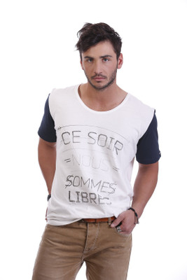 

Nana Judy Graphic Print Men's Round Neck White T-Shirt