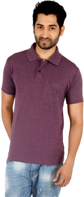 

Awack Solid Men's Polo Neck Red T-Shirt, Cherry