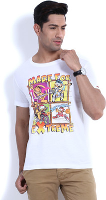 

Status Quo Printed Men's Round Neck White T-Shirt