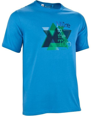 

Decathlon - Quechua Printed Men's Round Neck Blue T-Shirt