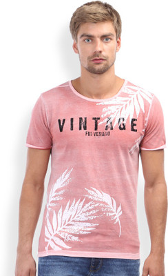 

Breakbounce Solid Men's V-neck Red T-Shirt, Kobe red