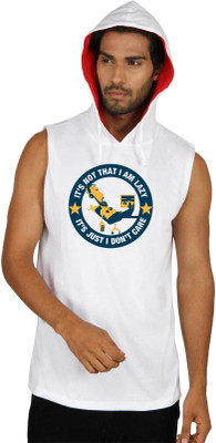 

SayItLoud Printed Men's Round Neck White T-Shirt