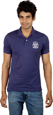 

Red Line Solid Men's Polo Neck Blue T-Shirt, Marino