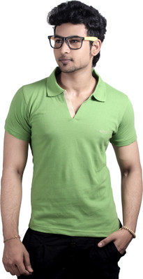 

Spur Solid Men' Polo Neck Green T-Shirt, Parrot green