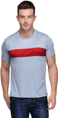 

Scott International Solid Men's Round Neck Grey, Red T-Shirt