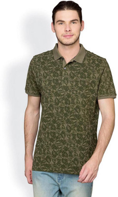 

Blackberrys Self Design Men's Polo Neck Green T-Shirt, Lawn green