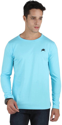 

SayItLoud Printed Men' Round Neck Blue T-Shirt, Sky blue