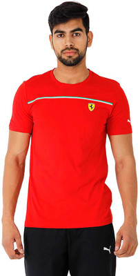 

Puma Solid Men' Round Neck Red T-Shirt, Rosso corsa