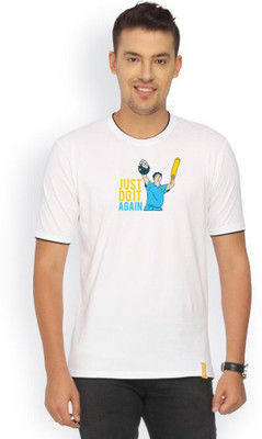 

Campus Sutra Solid Men Round Neck White T-Shirt