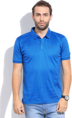 

Arrow Sport Solid Men's Polo Neck Blue T-Shirt, Dk. blue