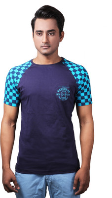 

Spur Printed Men' Round Neck Multicolor T-Shirt, Marine
