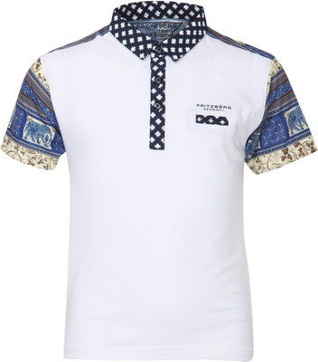 

Fritzberg Boys Printed T Shirt(White