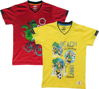 

Kothari Boys Printed T Shirt(Multicolor, Pack of 1, Ry