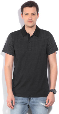 

ADIDAS Printed Men's Polo Neck Black T-Shirt, Ccmebl/nx/black