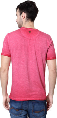 

SF Jeans by Pantaloons Printed Men's Round Neck Red T-Shirt