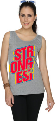 

SayItLoud Graphic Print Women' Round Neck Grey T-Shirt