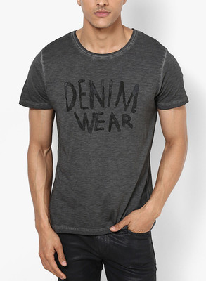 

Jack & Jones Graphic Print Men' Round Neck Grey T-Shirt, Black