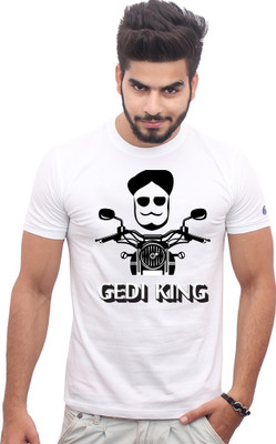 

Jazzmyride Graphic Print Men's Round Neck White T-Shirt