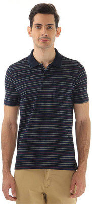 

Monte Carlo Striped Men's Polo Neck Blue, Maroon T-Shirt, Navy maroon
