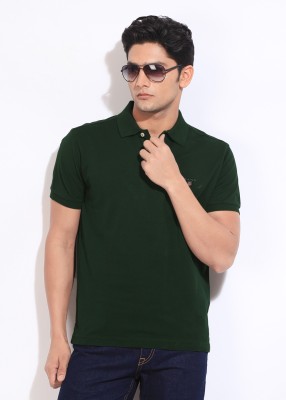 

Gant Solid Men's Polo Neck Green T-Shirt, Dk. green