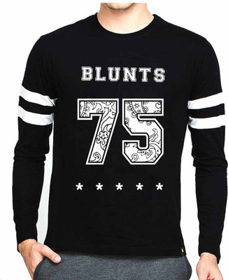 Veirdo Printed Men Round or Crew Black T-Shirt