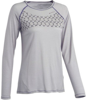 

Decathlon - Quechua Printed Women's Round Neck Grey T-Shirt