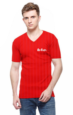 

Cool Club Solid Men's V-neck Red T-Shirt
