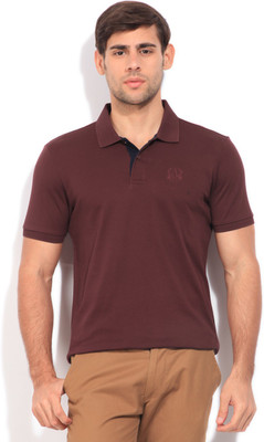 

Arrow Sports Solid Men's Polo Neck Maroon T-Shirt