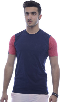 

Urban Flux Solid Men' Round Neck Blue, Red T-Shirt