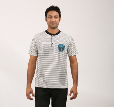 

Gallop Striped Men's Henley Multicolor T-Shirt