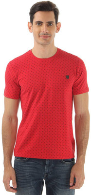 

Cloak & Decker Printed Men's Round Neck Red T-Shirt