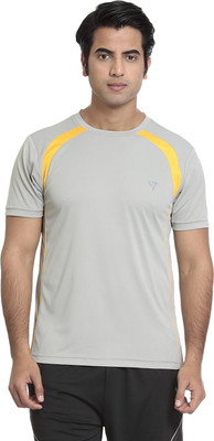 

Seven Solid Men's Round Neck Grey T-Shirt, Mirage grey