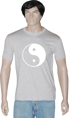 

Tshirt.in Graphic Print Men's Round Neck Grey T-Shirt, Grey melange