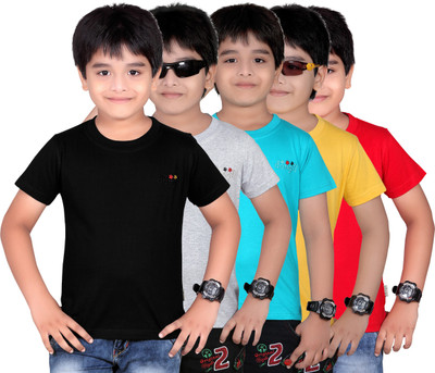 68% OFF on FabTag - dongli Boys Solid T Shirt(Multicolor, Pack of 5) 68% OFF on FabTag - dongli Boys Solid T Shirt(Multicolor, Pack of 5)