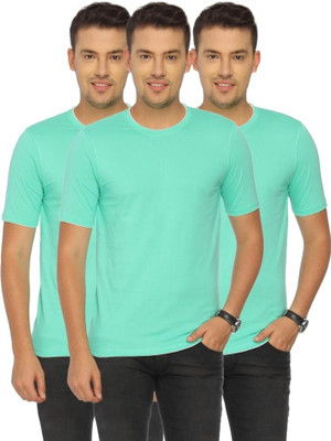

Campus Sutra Solid Men Round Neck Green T-Shirt(Pack of 3