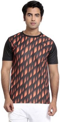 

Seven Printed Men's Round Neck Black T-Shirt