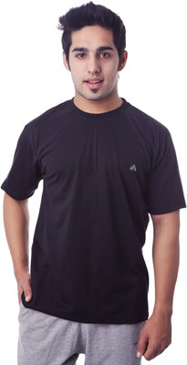 

Tryd Solid Men's Round Neck Black T-Shirt