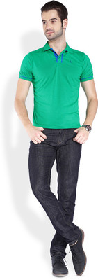 

Parx Solid Men's Polo Neck Green T-Shirt