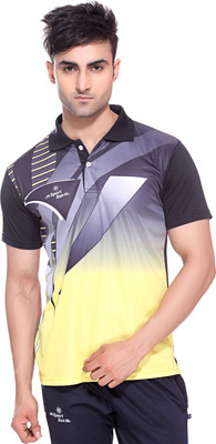 

Sport Sun Printed Men' Polo Neck Multicolor T-Shirt