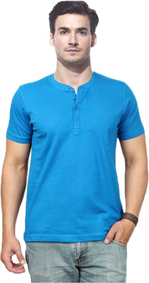 

Gallop Solid Men's Henley Blue T-Shirt