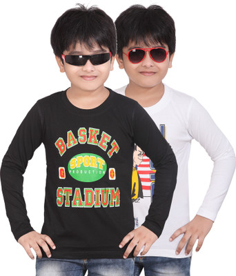 

FabTag - Dongli Boys Printed T Shirt(Multicolor, Pack of 2