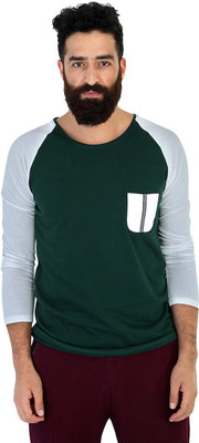 

Mr Button Solid Men's Henley Dark Green T-Shirt