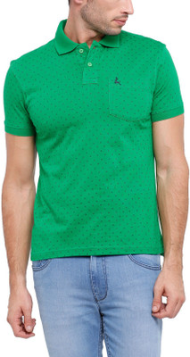 

Parx Printed Men's Polo Neck Green T-Shirt