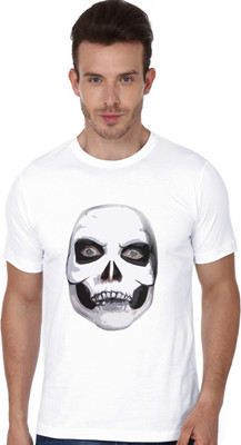 

Trendster Printed Men's Round Neck White T-Shirt